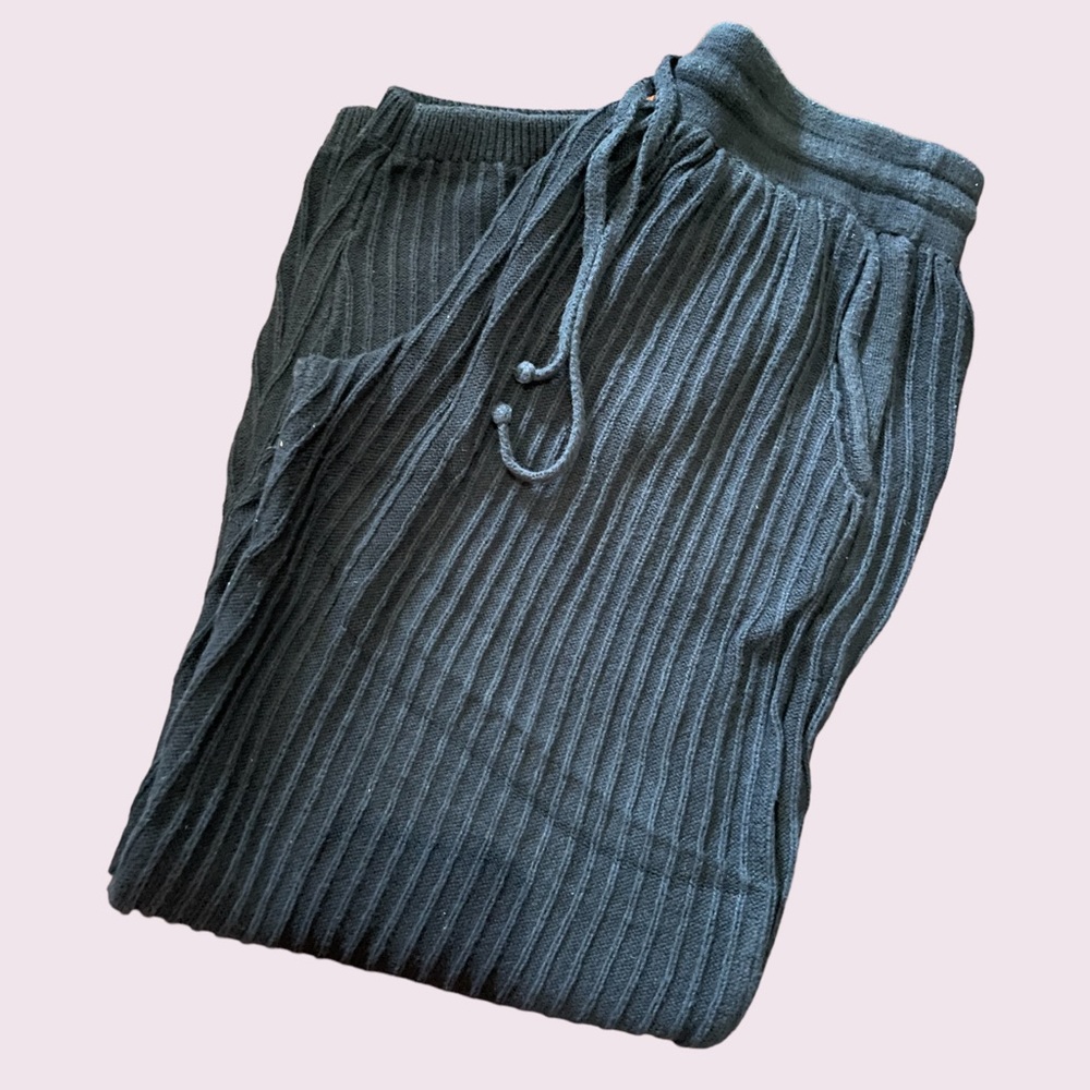 Thick ribbed jogger - L
